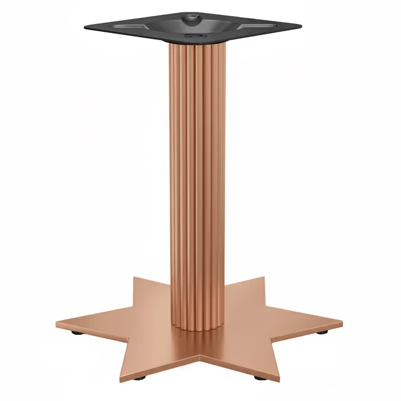 Neue Kollektion STAR | Bistro Tischgestell | Kupfer | Höhe: 72 cm | Säule: Ø 9,5 cm | Fuß: Ø 50 cm