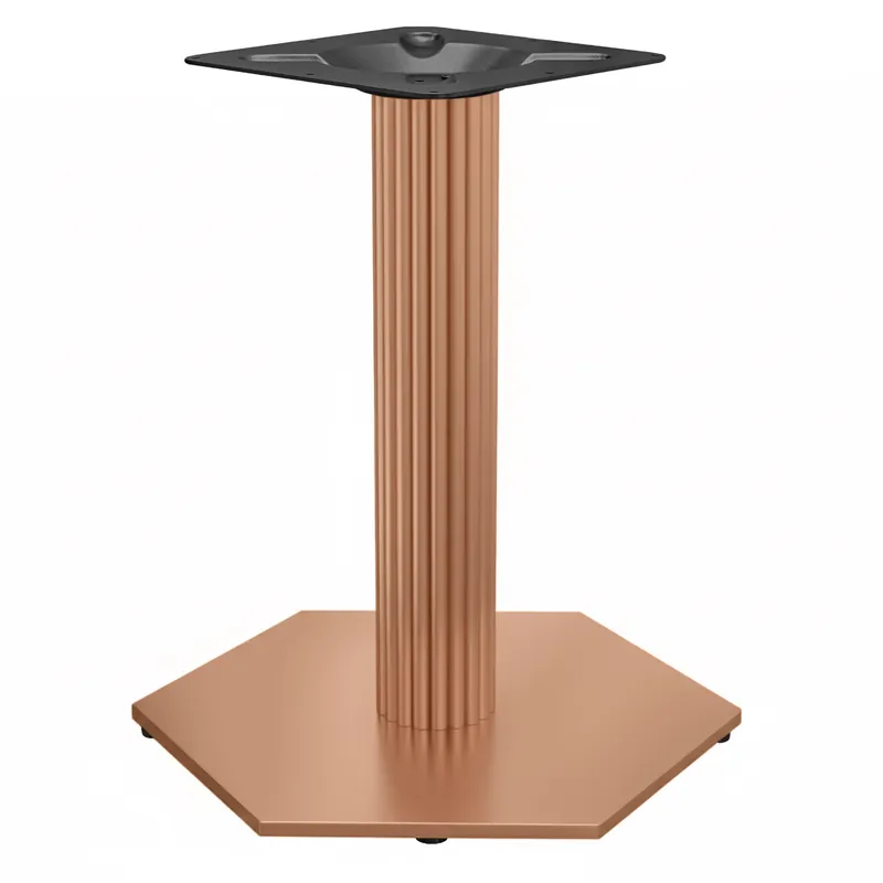 Solange Der Vorrat Reicht AGON | Bistro Tischgestell | Kupfer | Höhe: 72 cm | Säule: Ø 9,5 cm | Fuß: Ø 50 cm