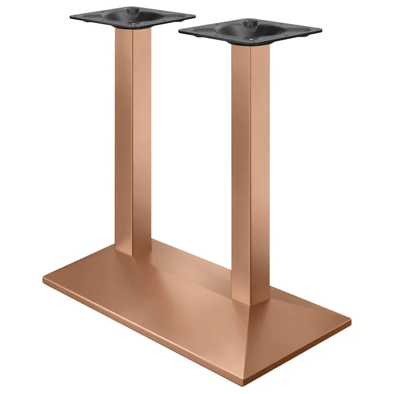 Bestseller PALMA | Bistro Doppel Stehtischgestell | Kupfer | B:T 40 x 73 cm | Säule: 8 x 109 cm