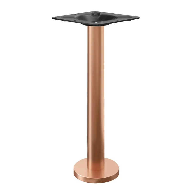 MILAN | Bistro Stehtischgestell | Kupfer | Fuß: Ø 18 cm | Säule: 7,6 x 102 cm | Bodenmontage Nur Für Kurze Zeit