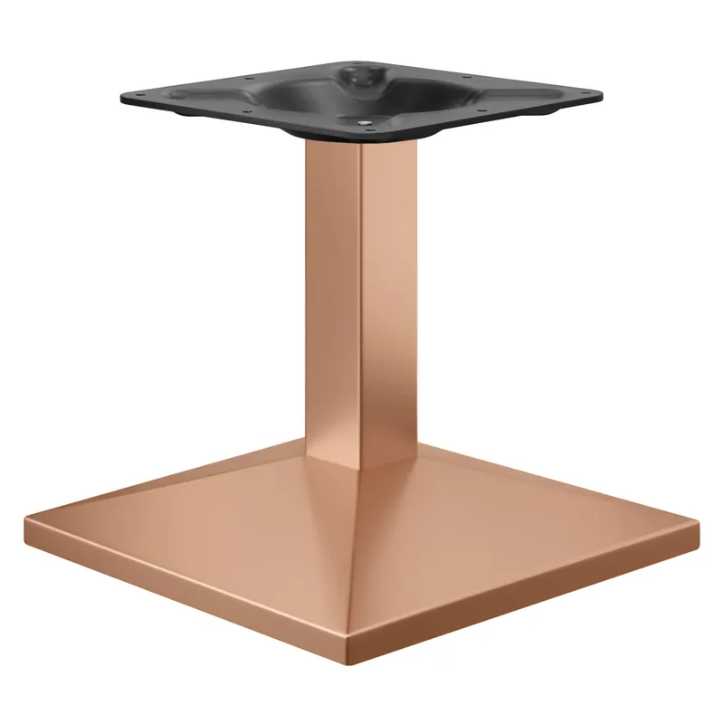 PALMA | Bistro Lounge Tischgestell | Kupfer | Fuß: 50 x 50 cm | Säule: 6 x 40 cm Saisonangebot