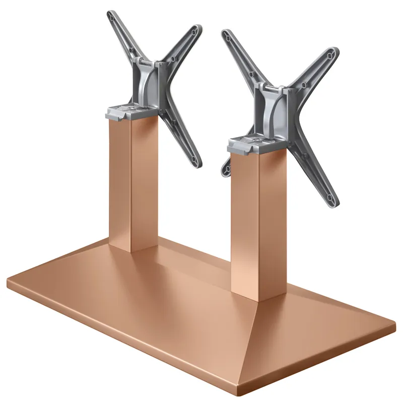 PALMA | Bistro Lounge Doppel Tischgestell | Kupfer | B:T 40 x 73 cm | Säule: 8 x 40 cm | Klappbar Heißes Angebot