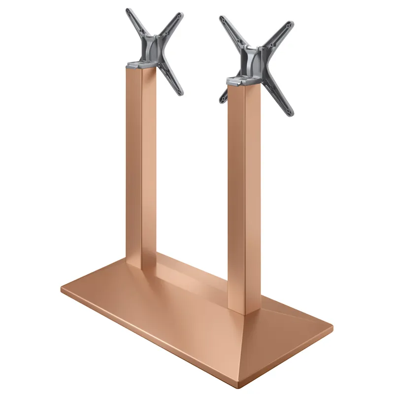 PALMA | Bistro Doppel Stehtischgestell | Kupfer | B:T 40 x 73 cm | Säule: 8 x 109 cm | Klappbar Saisonangebot