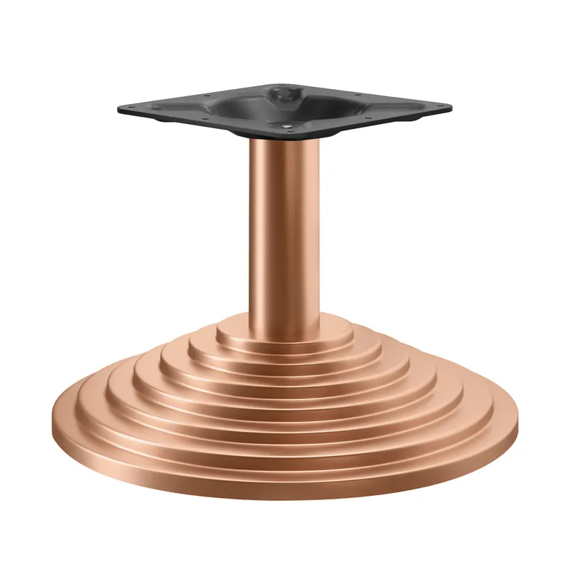 Günstig PYRAMIDE | Bistro Lounge Tischgestell | Kupfer | Fuß: Ø 43 cm | Säule: 7,6 x 40 cm