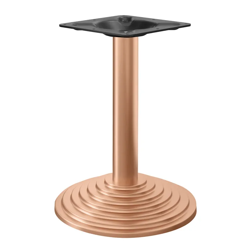 PYRAMIDE | Bistro Tischgestell | Kupfer | Fuß: Ø 43 cm | Säule: 7,6 x 76 cm Neue Kollektion