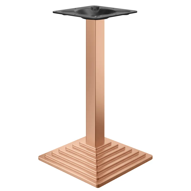 Highlight PYRAMIDE | Bistro Stehtischgestell | Kupfer | B:T 45 x 45 cm | Säule: 8 x 109 cm