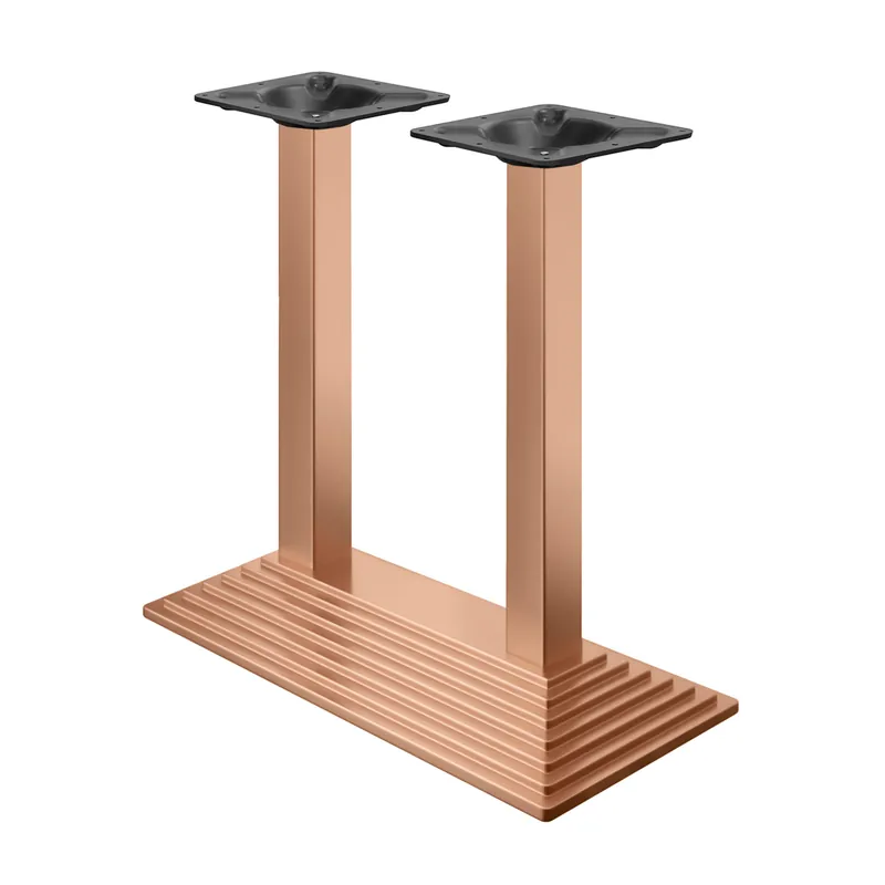 PYRAMIDE | Bistro Doppel Stehtischgestell | Kupfer | B:T 40 x 73 cm | Säule: 8 x 109 cm Preisreduziert