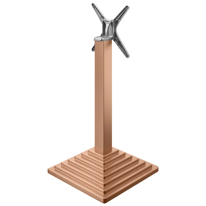 Online Kaufen PYRAMIDE | Bistro Stehtischgestell | Kupfer | B:T 45 x 45 cm | Säule: 8 x 109 cm | Klappbar