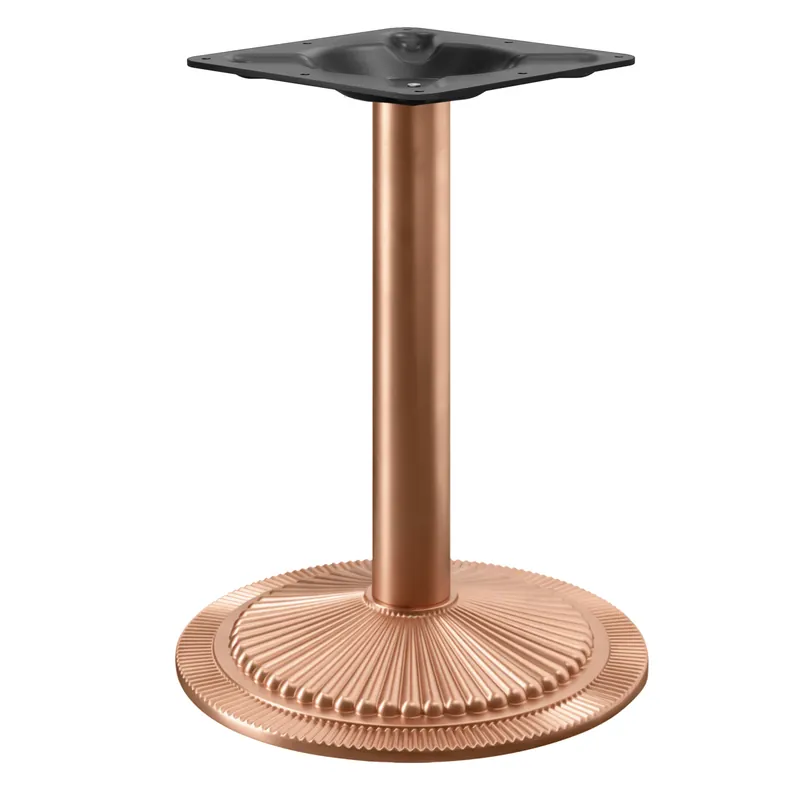 Preisreduziert MAXIM | Bistro Tischgestell | Kupfer | Fuß: Ø 55 cm | Säule: 7,6 x 76 cm