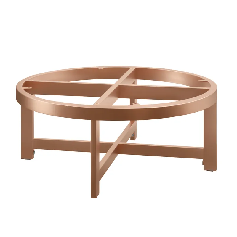 Versand Am Gleichen Tag ORLANDO | Bistro Lounge Tischgestell | Ø68,5 x H30 cm | Kupfer