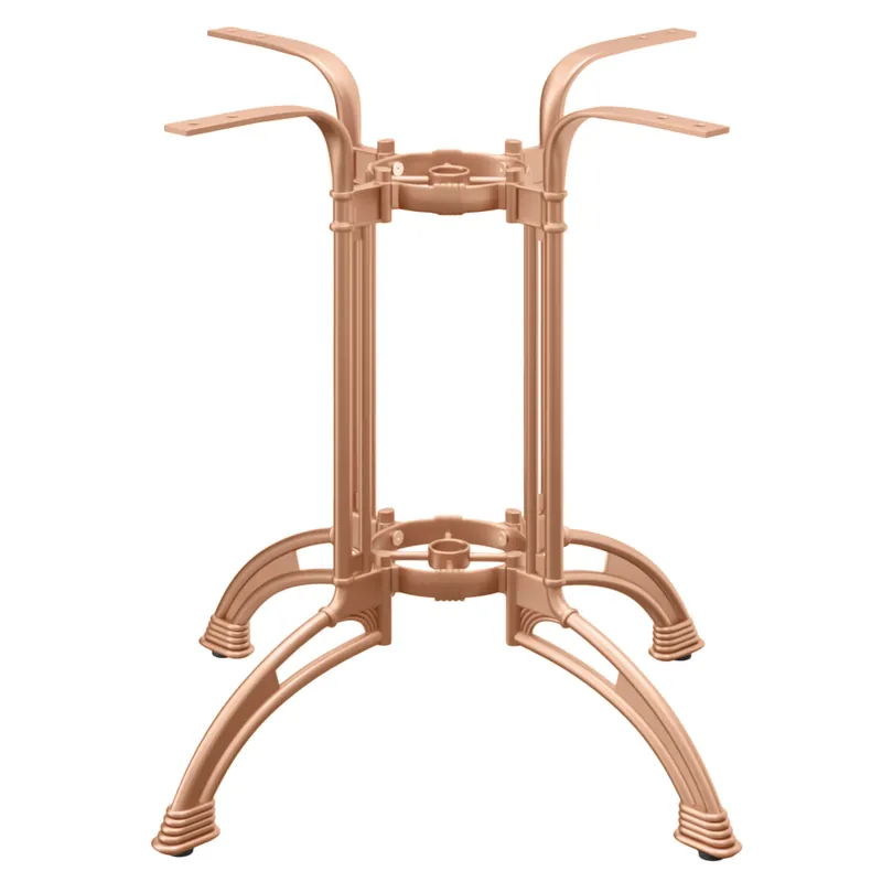 MALAGA | Gusseisen Tischgestell | Schwarz | 4 Fuß: Ø 82 cm | Säule: 72 cm | Gusseisen Meistverkauft