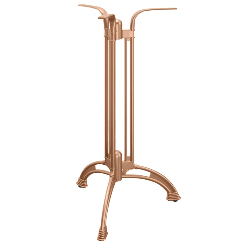 MALAGA | Bistro Stehtischgestell | Kupfer | 3 Fuß: Ø 60 cm | Höhe: 115 cm | Guss Optik Schneller Versand