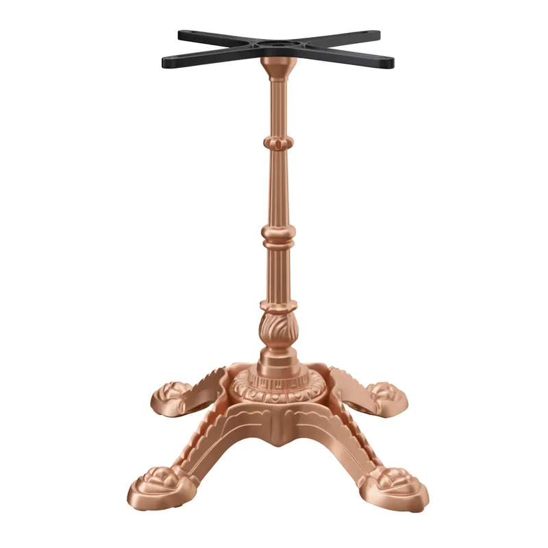 PARIS | Bistro Tischgestell | Kupfer | 4 Fuß: Ø 55 cm | Säule: 72 cm Ausverkauf