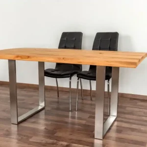 Aktuell Esstisch Wooden Nature 414 Kernbuche massiv geölt, Tischplatte rustikal - 160 x 90 cm (B x T)