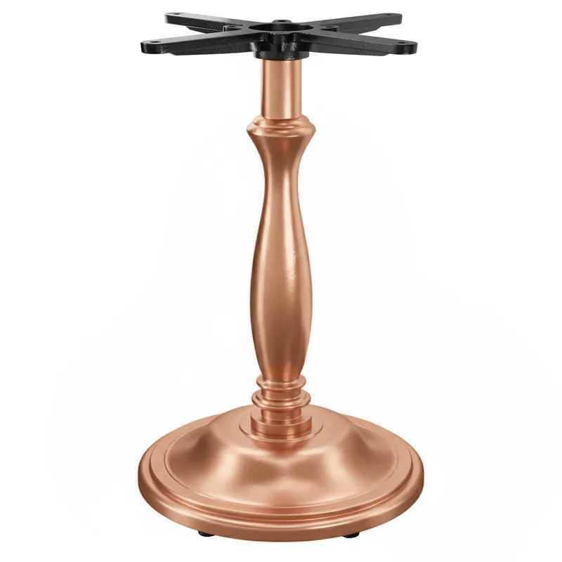 Duke | Gusseisen Tischgestell | Kupfer | Fuß: Ø 40 cm | Säule: 17,5 x 73,5 cm Kostenfreie Lieferung