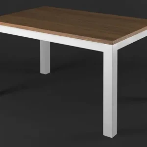 Esstisch Kiefer Vollholz massiv weiß / braun Lagopus 15 - Abmessungen: 180 x 90 cm (B x T) Kostenfreie Lieferung