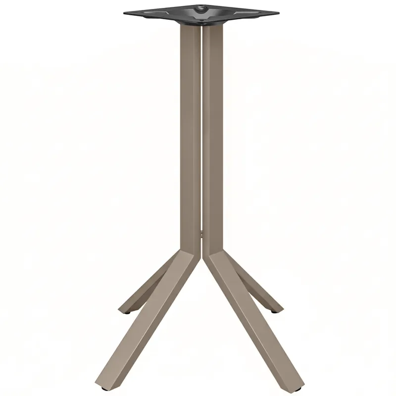 Knallerangebot ELVAS | Bistro Stehtischgestell | Höhe: 105cm | Fuß: 68 x 68 cm | Taupe