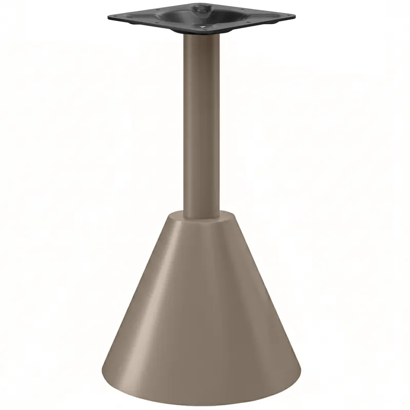 Sichere Zahlung CONE | Bistro Tischgestell | Höhe: 105 cm | Taupe | Fuß: Ø 45 x H 48 cm