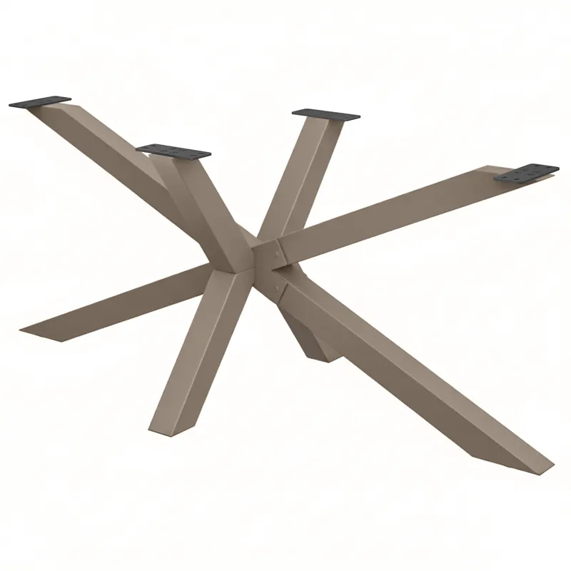 Aktuell SPIDER | Bistro Tischgestell | 178 x 78 cm | Höhe: 72 cm | Taupe