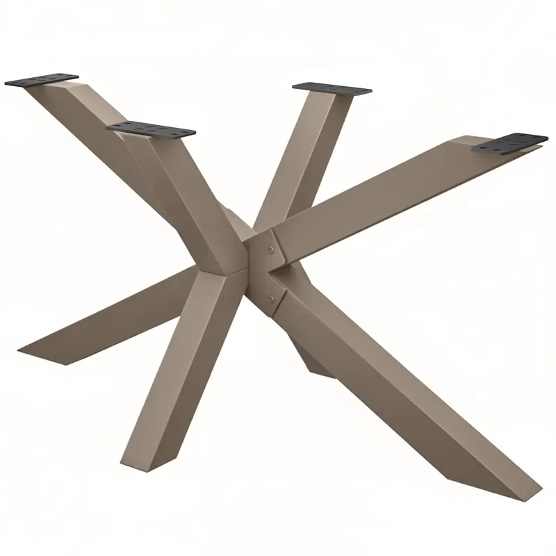 Direktkauf SPIDER | Bistro Tischgestell | 148 x 68 cm | Höhe: 72 cm | Taupe