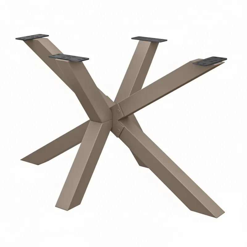 SPIDER | Bistro Tischgestell | 128 x 78 cm | Höhe: 72 cm | Taupe Neue Kollektion