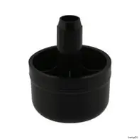 4 x Möbelfuß Ø 45mm h 30mm, Zapfen Ø 13mm Kunststoff schwarz rund Möbelgleiter Begrenztes Angebot