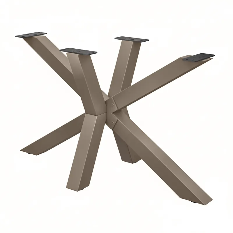 SPIDER | Bistro Tischgestell | 128 x 58 cm | Höhe: 72 cm | Taupe Kostenloser Rückversand