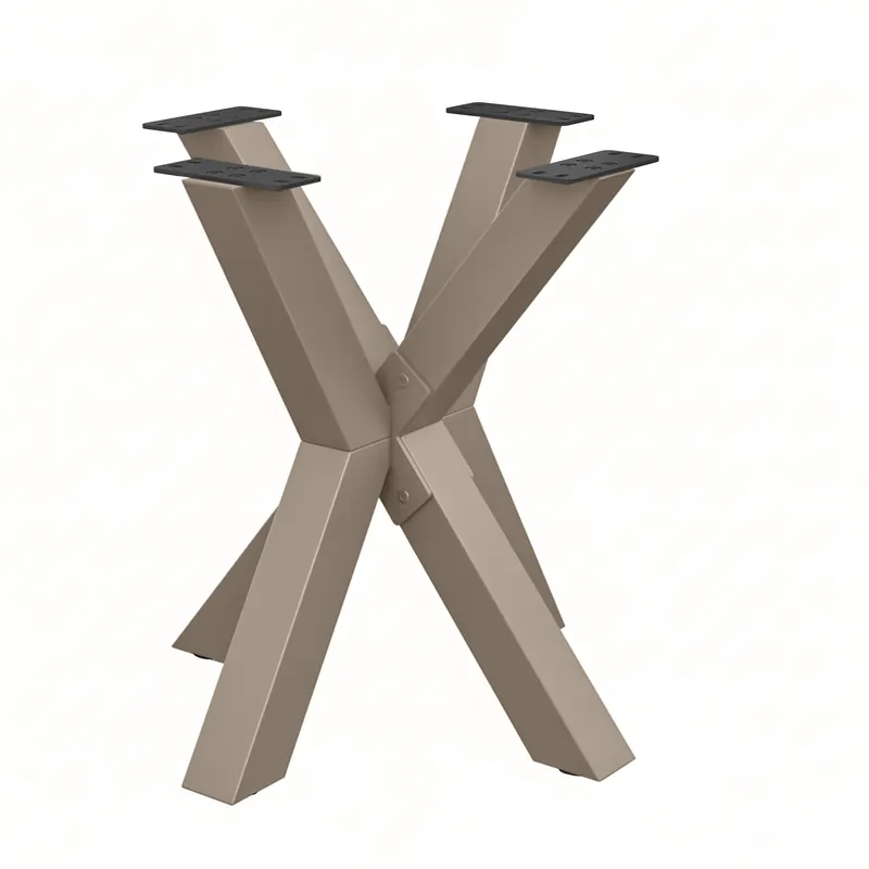 SPIDER | Bistro Tischgestell | 68 x 68 cm | Höhe: 72 cm | Taupe Garantierte Lieferung