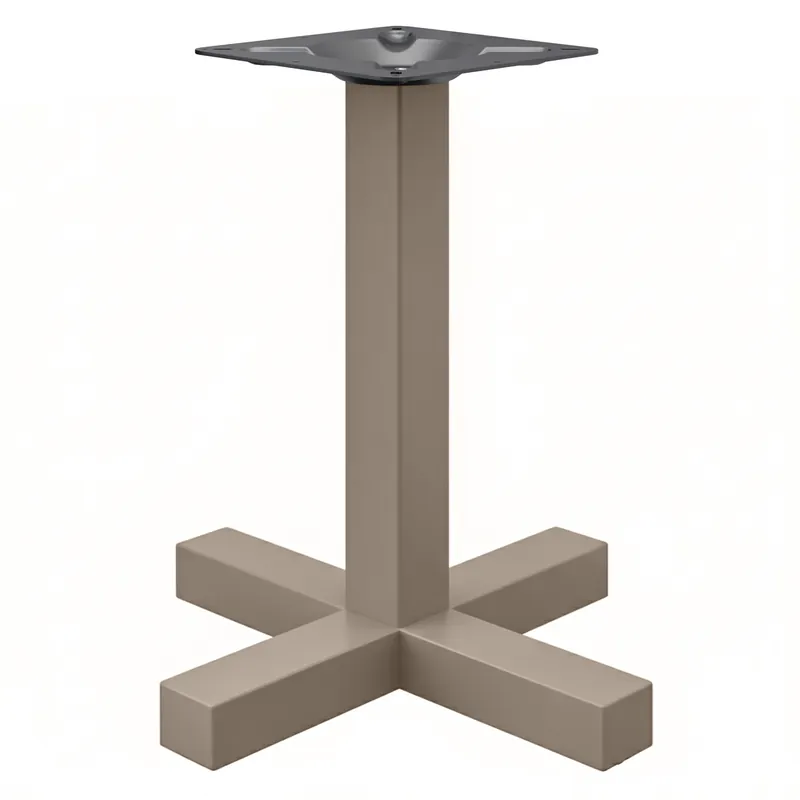 CATANIA | Bistro Tischgestell | Taupe | Höhe: 72 cm | Säule: 6 x 6 cm | Fuß: 58 x 58 cm Top-Angebot