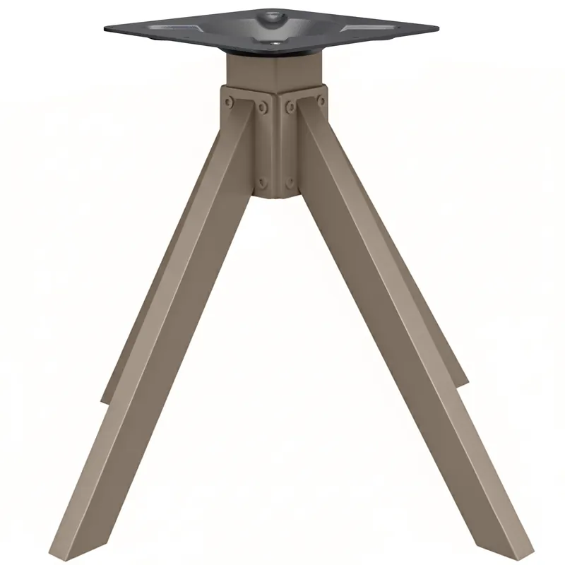 Abverkauf OSLO | Bistro Tischgestell | Höhe: 72 cm | Fuß: 68 x 68 cm | Taupe