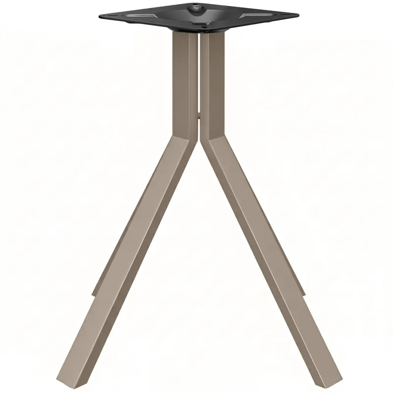 ELVAS BIG | Bistro Tischgestell | Höhe: 72 cm | Fuß: 68 x 68 cm | Taupe Neue Kollektion