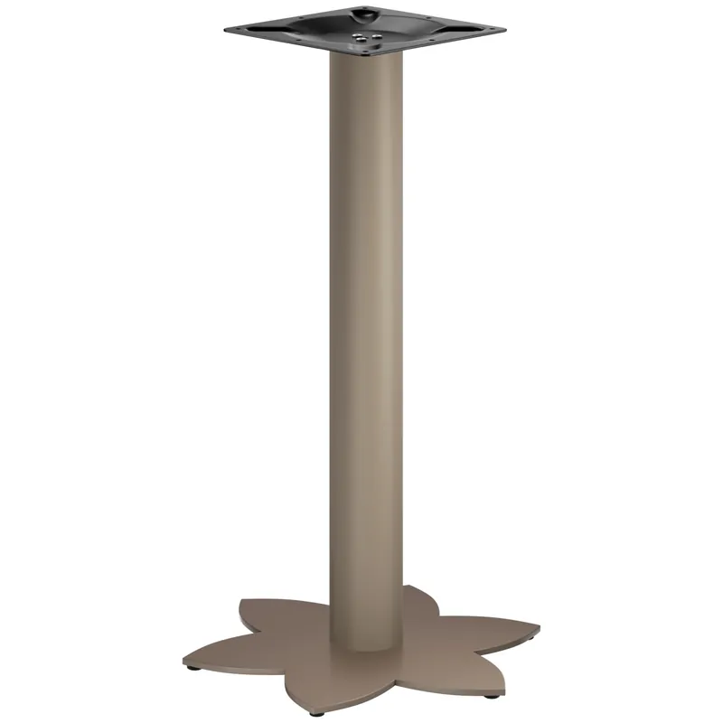Bestseller LOTUS | Bistro Stehtischgestell | Taupe | Höhe: 105 cm | Säule: Ø 7,6 cm | Fuß: Ø 50 cm