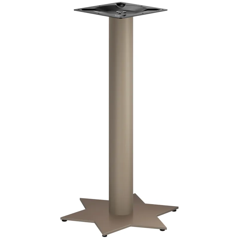 STAR | Bistro Stehtischgestell | Taupe | Höhe: 105 cm | Säule: Ø 7,6 cm | Fuß: Ø 50 cm Kostenfreie Lieferung