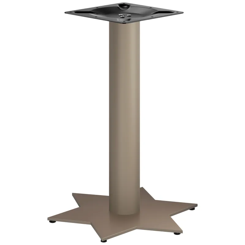 Top-Seller STAR | Bistro Tischgestell | Taupe | Höhe: 72 cm | Säule: Ø 7,6 cm | Fuß: Ø 50 cm