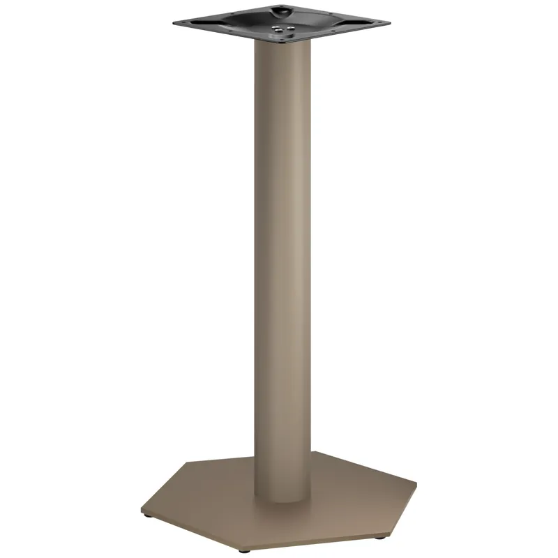 AGON | Bistro Stehtischgestell | Taupe | Höhe: 105 cm | Säule: Ø 7,6 cm | Fuß: Ø 50 cm Neuheit