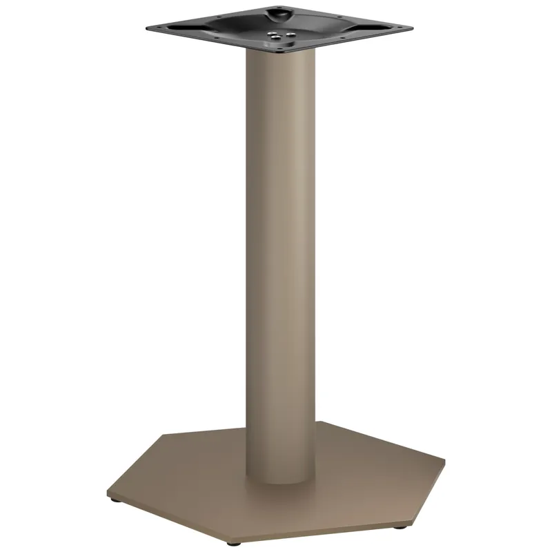 AGON | Bistro Tischgestell | Taupe | Höhe: 72 cm | Säule: Ø 7,6 cm | Fuß: Ø 50 cm Knallerangebot