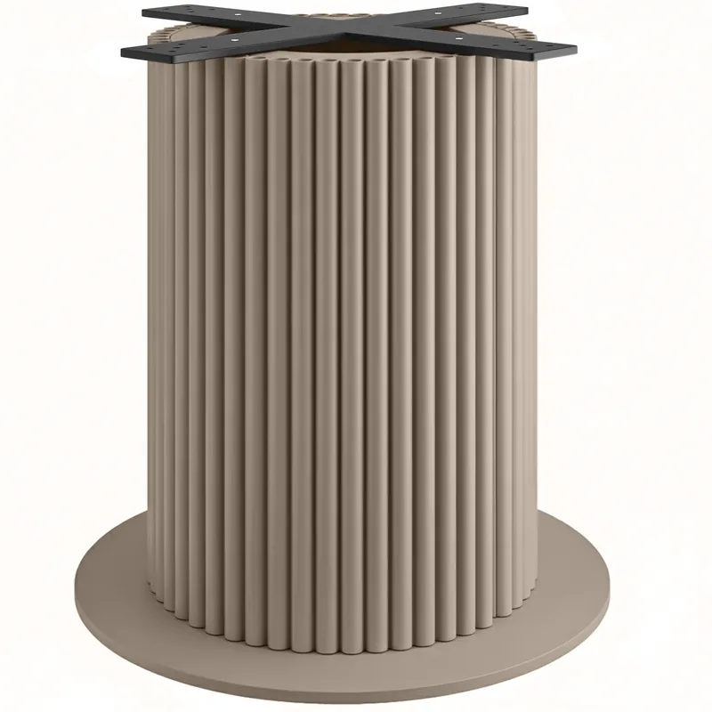 Neu TORINO | Bistro Tischgestell | Höhe: 72 cm | Bodenplatte: Ø 68 cm | Säule: Ø 50 cm | Taupe