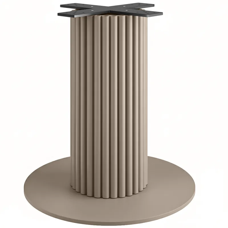 TORINO | Bistro Tischgestell | Höhe: 72 cm | Bodenplatte: Ø 68 cm | Säule: Ø 30 cm | Taupe Finale Aktion