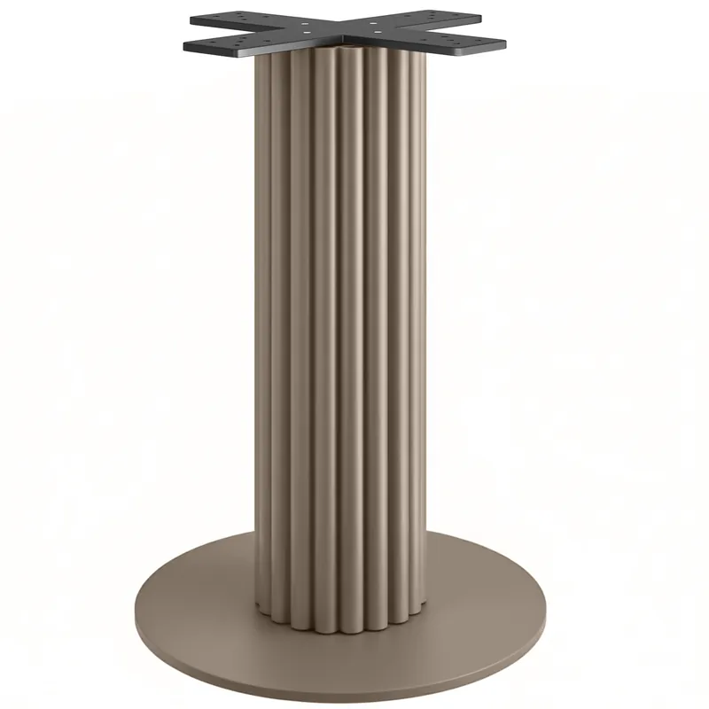 TORINO | Bistro Tischgestell | Höhe: 72 cm | Bodenplatte: Ø 50 cm | Säule: Ø 20 cm | Taupe Heißes Angebot