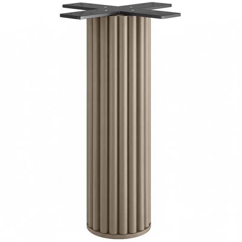 Top-Angebot TORINO | Bistro Tischgestell | Höhe: 72 cm | Bodenplatte: Ø 20 cm | Säule: Ø 20 cm | Taupe