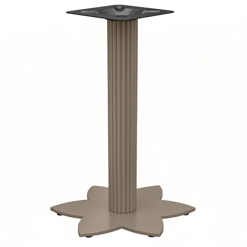 Kostenloser Rückversand LOTUS | Bistro Stehtischgestell | Taupe | Höhe: 105 cm | Säule: Ø 9,5 cm | Fuß: Ø 50 cm