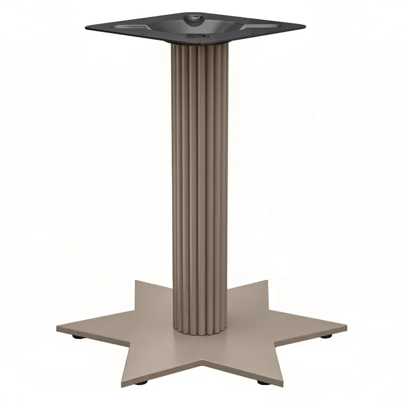 STAR | Bistro Tischgestell | Taupe | Höhe: 72 cm | Säule: Ø 9,5 cm | Fuß: Ø 50 cm Kostenloser Versand