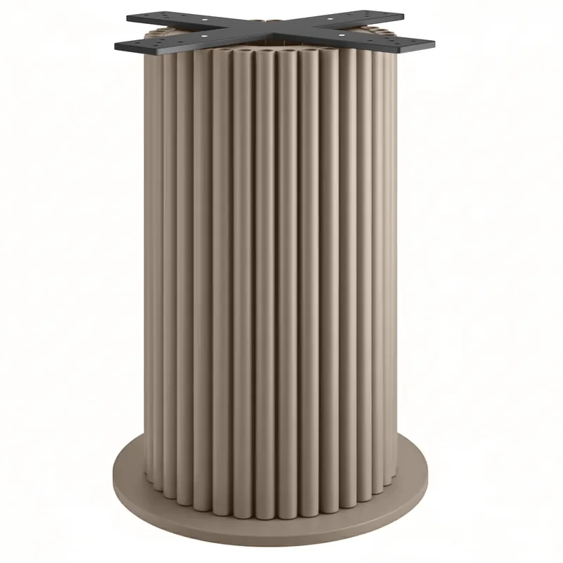 TORINO | Bistro Tischgestell | Höhe: 72 cm | Bodenplatte: Ø 50 cm | Säule: Ø 40 cm | Taupe Super-Preis