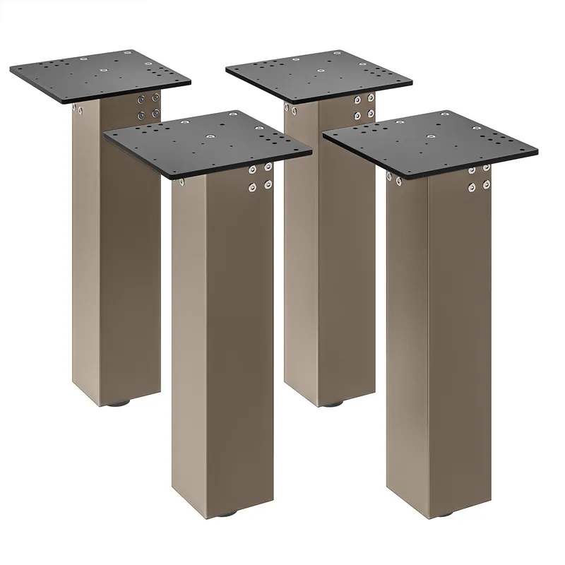 Jetzt Kaufen MADRID | Bistro Tischbeine | Taupe | Höhe: 72 cm | Säule: 15 x 15 cm | Platte: 30x30 cm | 1 Stück