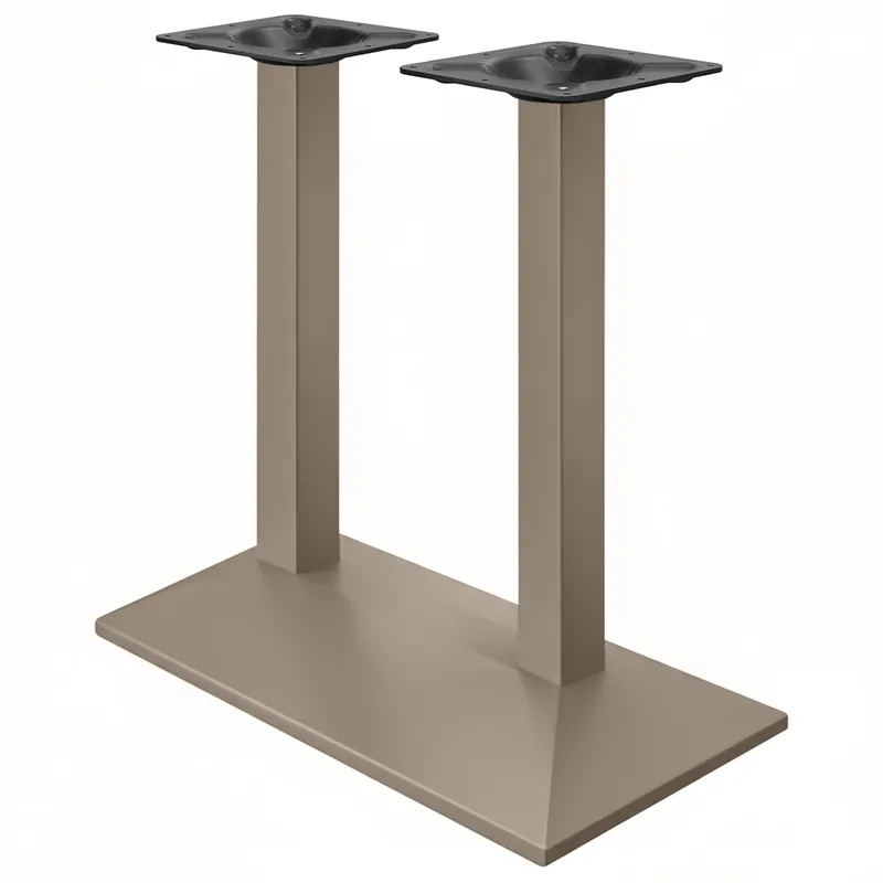 Direktkauf PALMA | Bistro Doppel Stehtischgestell | Taupe | B:T 40 x 73 cm | Säule: 6 x 109 cm