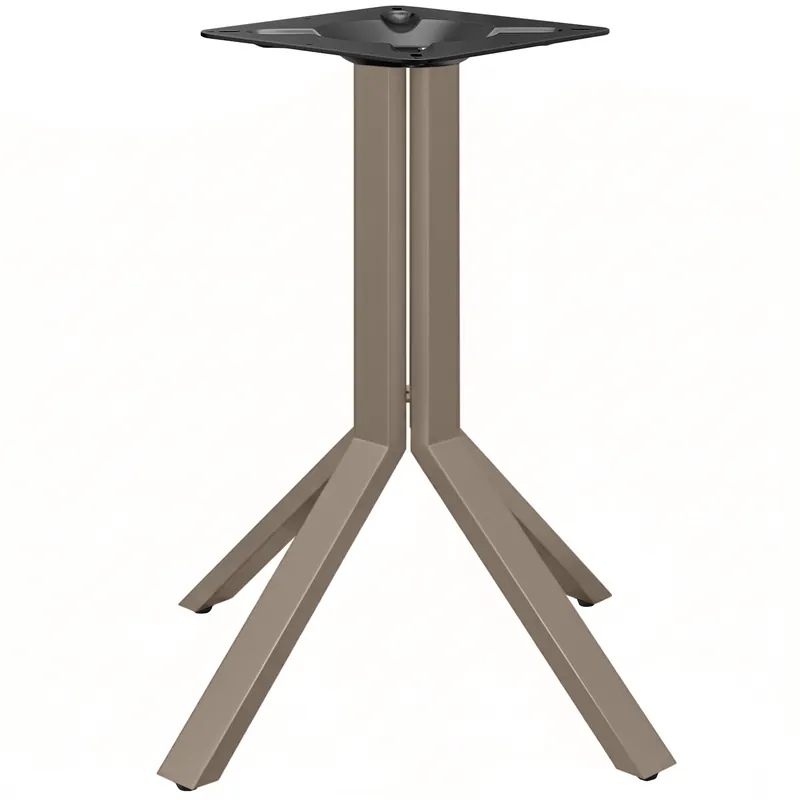 ELVAS CLASSIC | Bistro Tischgestell | Taupe | 4 Fuß | Säule: 76 cm Versand Am Gleichen Tag