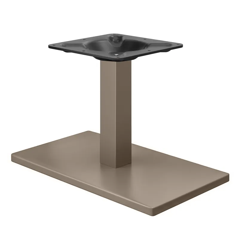 Beliebt MADRID | Bistro Lounge Tischgestell | Taupe | Höhe: 36 cm | Säule: 8 x 8 cm | Fuß: 40 x 70 cm