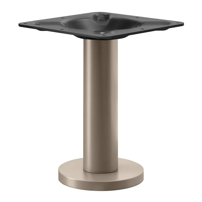 MILAN | Bistro Lounge Tischgestell | Taupe | Fuß: Ø 18 cm | Säule: 7,6 x 36 cm | Bodenmontage Jetzt Kaufen