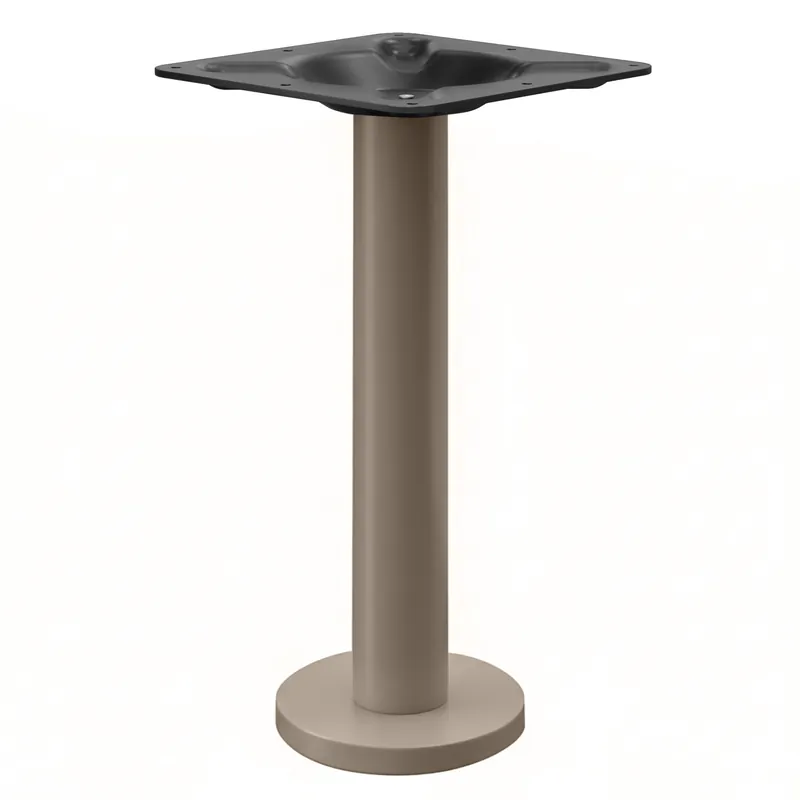 MILAN | Bistro Tischgestell | Taupe | Fuß: Ø 18 cm | Säule: 7,6 x 69 cm | Bodenmontage Jetzt Bestellen