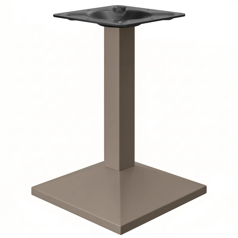 Günstig PALMA | Bistro Tischgestell | Taupe | Fuß: 50 x 50 cm | Säule: 6 x 76 cm